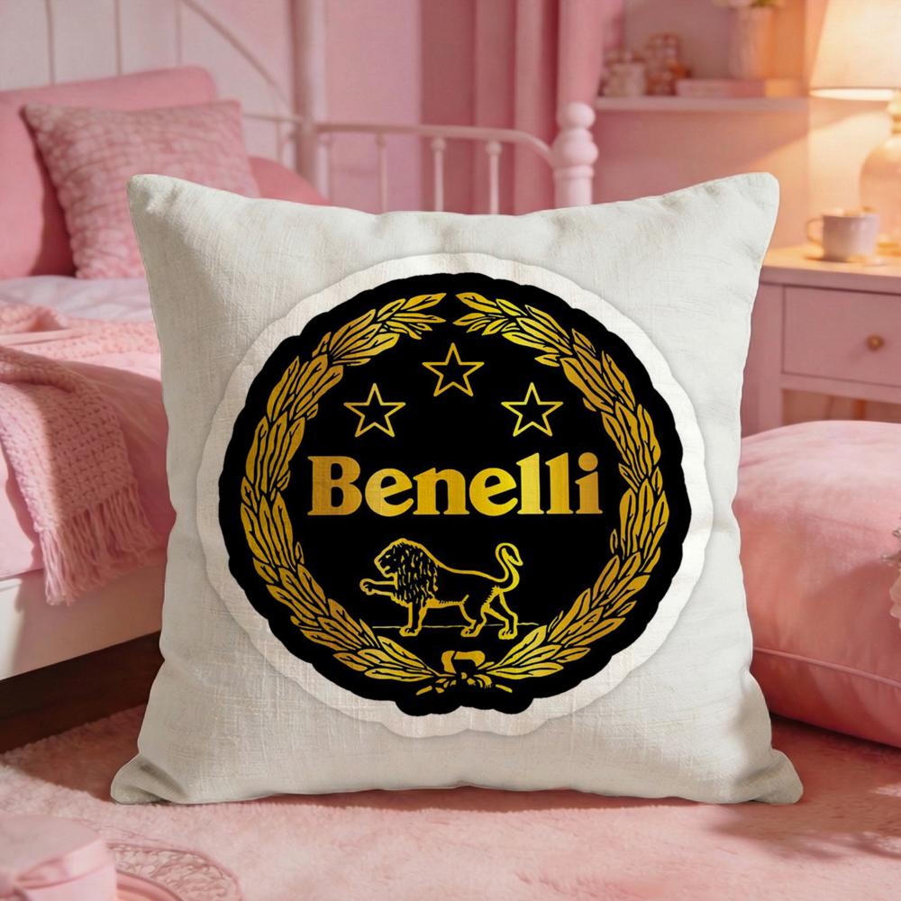 Motorcycle BBenellis Cushion Cover Premium Comfort Reversible Pillow Cove Two in One Design for Any Room Car Interior