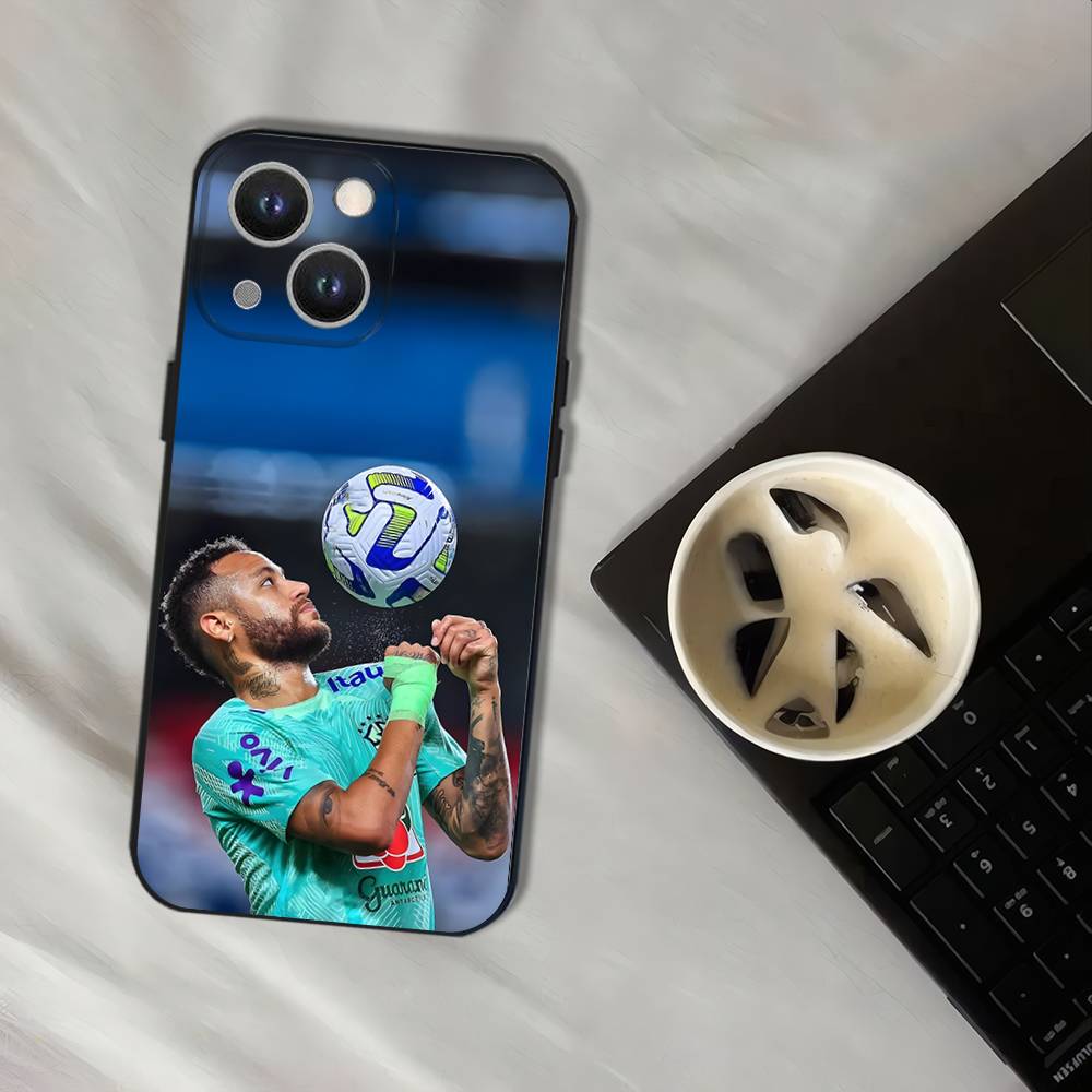 Cool Football Sport N-Neymar_S Phone Case For iPhone 16,15,14,13,12,11,Pro,XS,Max,XR,Plus,E,SE4,Mini Black Soft Cover