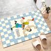 Custom Pippi Longstocking Mat Personalized Name, Polyester Washable Indoor Entryway Rug, Gift for Christmas, Easter, Thanksgiving Day
