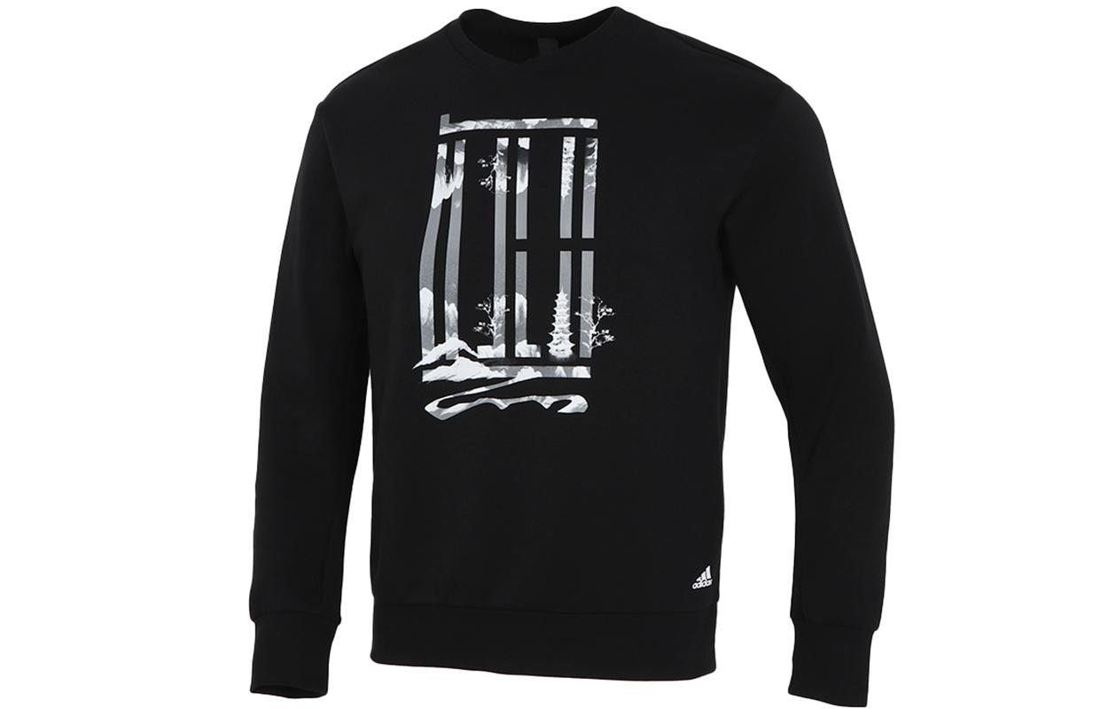 Adidas Wuji Series Sweatshirts Men s Black Crew Neck Moderate Regular H39289 M