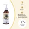 YOPE Natural for all hair with a sweet and gentle oat milk and ECOCERT Shampoo, 300ml, types, scent, certified.