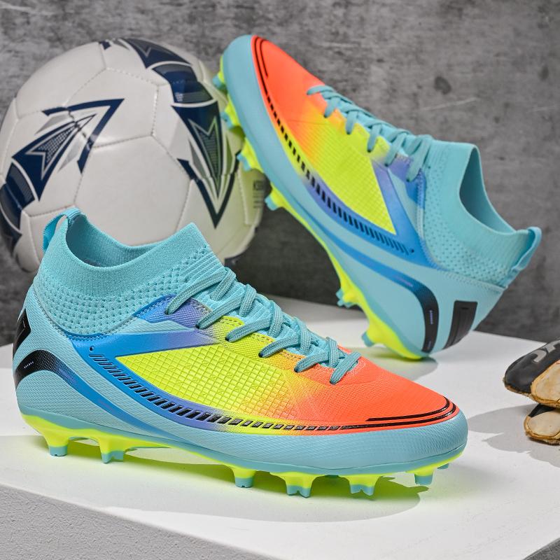 Football Sneakers for Men Professional Original Society Soccer Shoes High-top Grass Lightweight Trendy Futsal Hall Football Boot