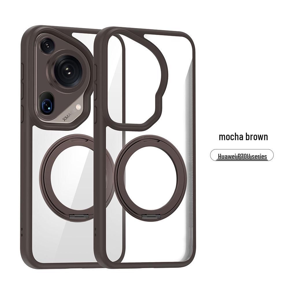 Huawei Pura70 Ultra 360° Drehbarer Magnetischer Handyhülle - Transparent, Sturzsichere Schutzhülle für P70 Pro