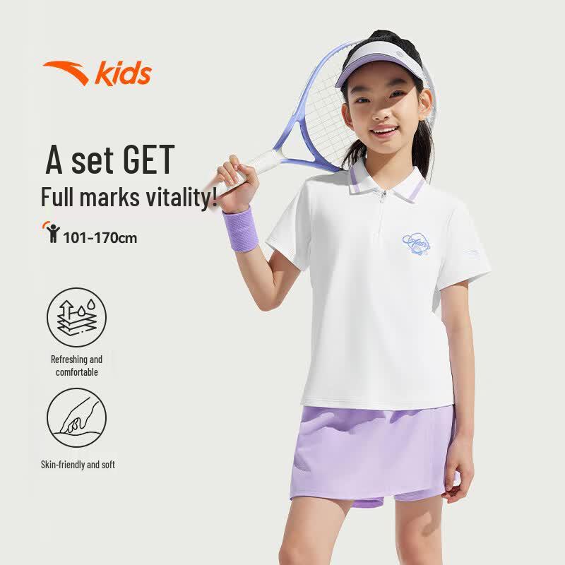 Anta Kids' 2025 Summer Breathable Two-Piece Sportswear Set