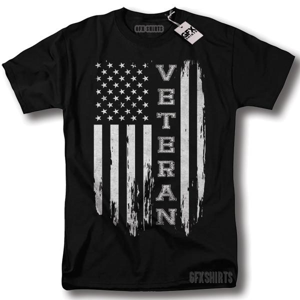 

Veteran Shirt Military Veterans Day Patriotic American Pride Graphic T-Shirt 2XL