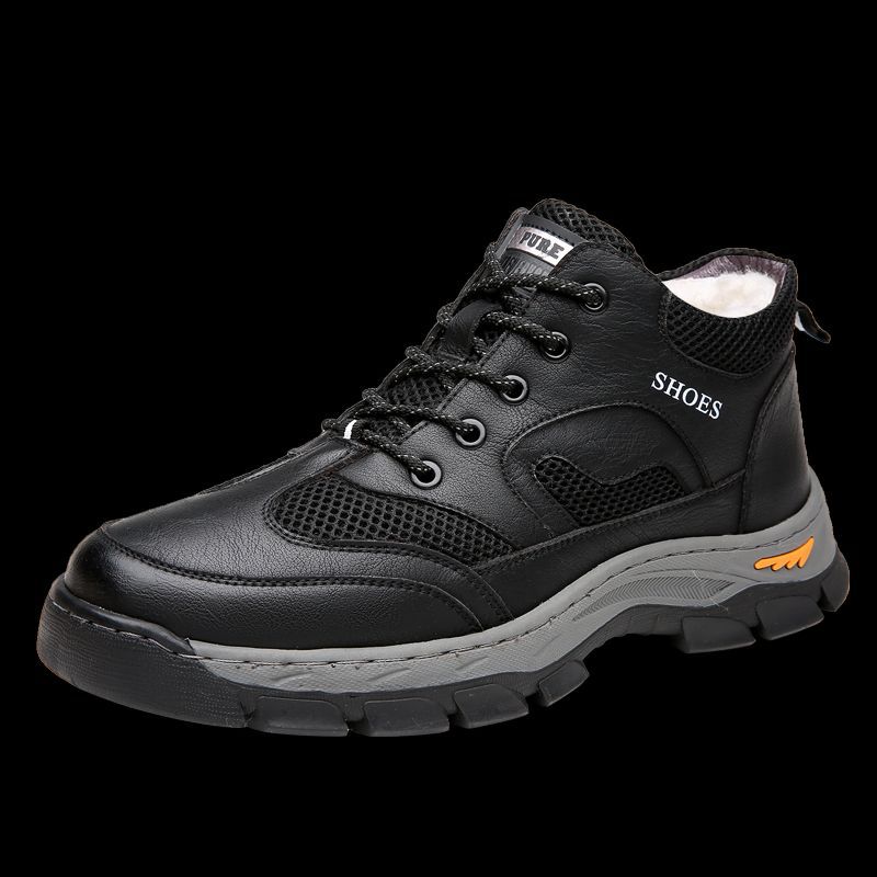 

2025 зимние новые мужские высокие хлопковые туфли в спортивном стиле повседневные туфли бархатные теплые зимние ботинки на толстой подошве 22018 38