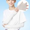 1 Pair Arm Sleeves UV Protection High Elasticity Nylon Sweat Absorbing Cooling Cycling Arm Sleeves for Exercise