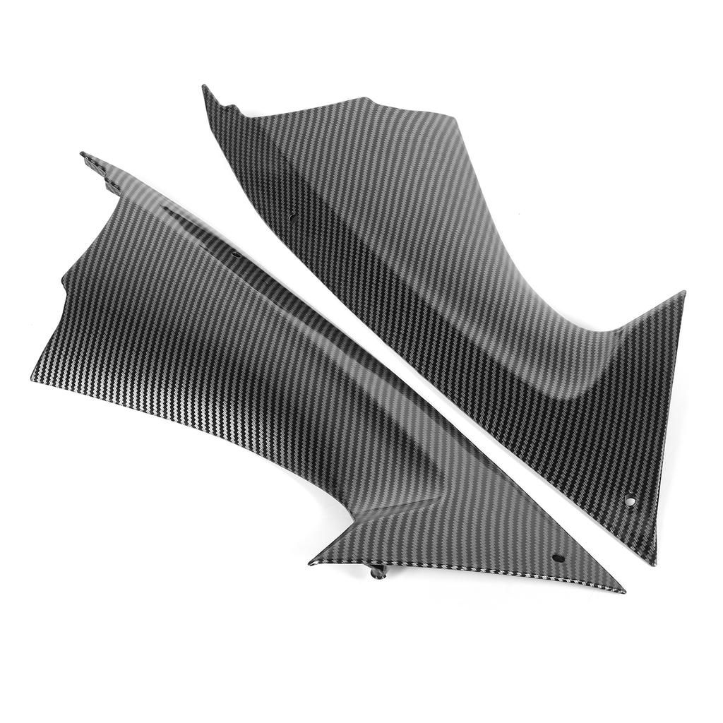 2 bucăți din fibră de carbon, capac lateral pentru conducta de aer, piesa de inserție, potrivită pentru Yamaha YZF R6 2008?2016