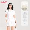 Baleno Damen Sportliches Polo & Rock Zweiteiler Set