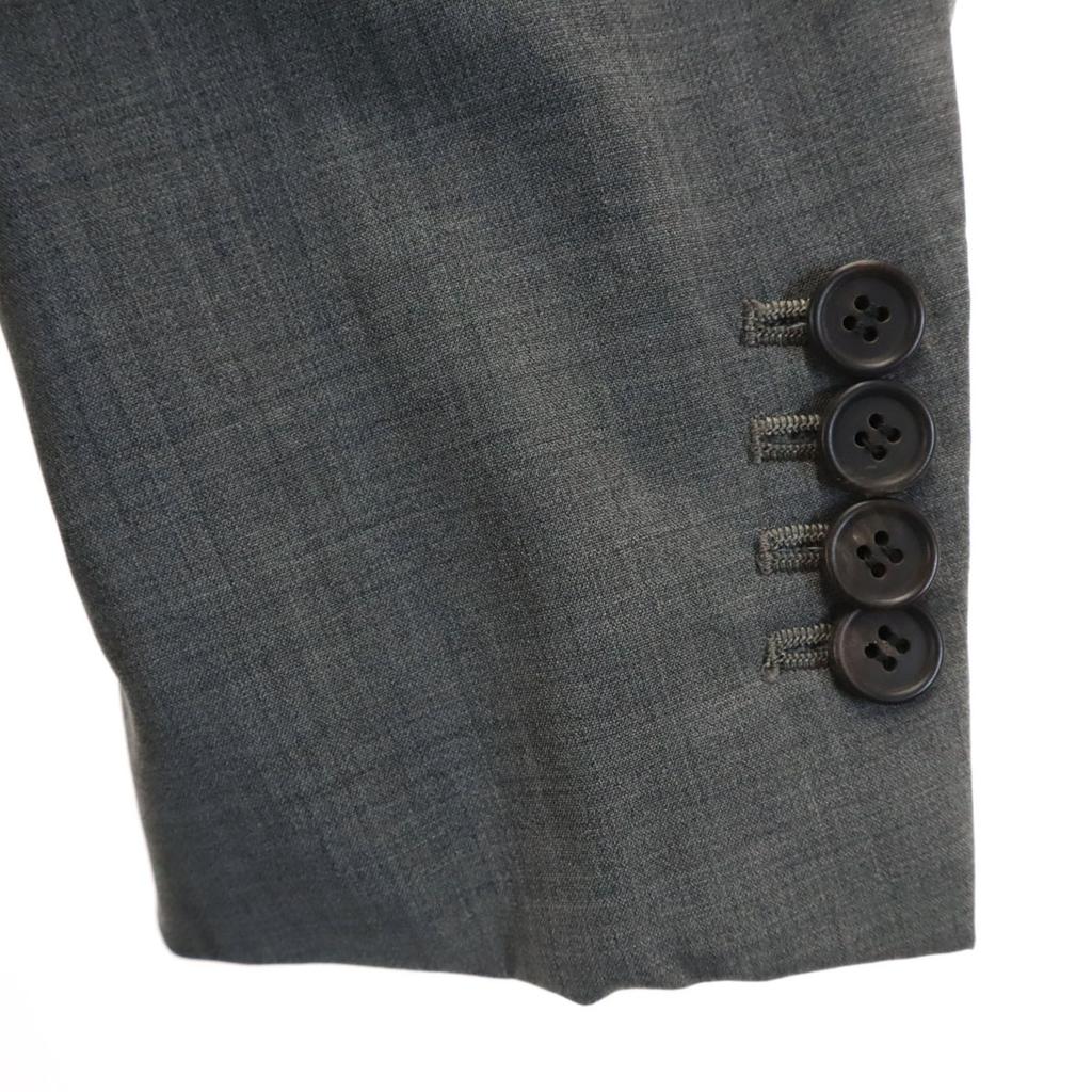 Prada Made In Italy Wool Tailored Jacket 48 Gray Men's Used