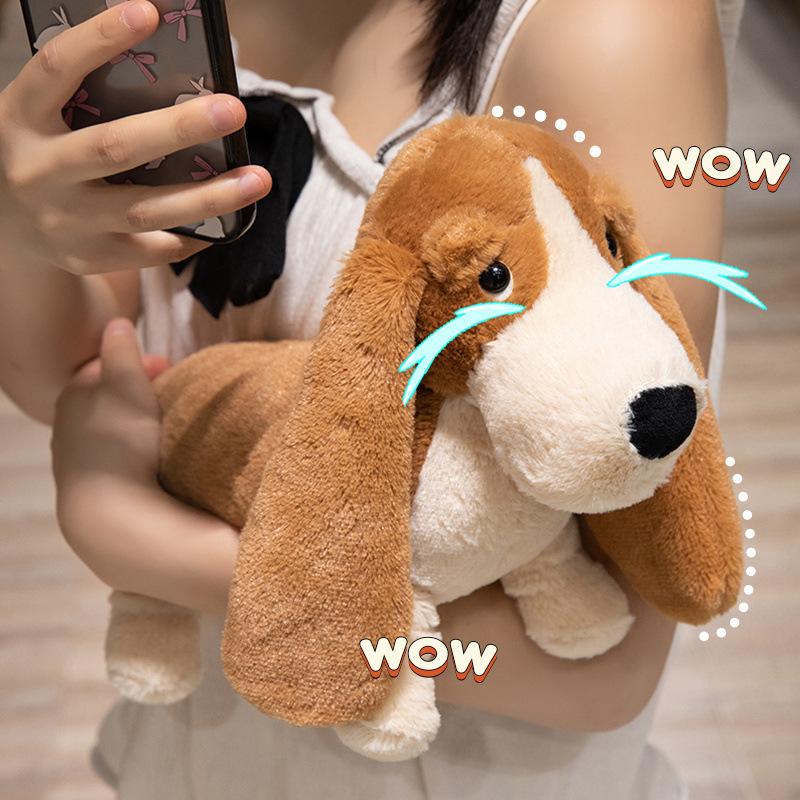 New Cute Basset Hound Animal Doll Fashion Trend Plush Toy