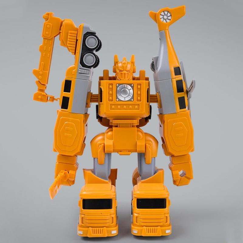 Magnetic Deformation Robot Engineering Car Excavator Mixer Truck Children's Multi-functional Combination Transform Robot Toy