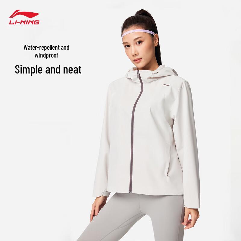 Li-Ning Water-Repellent Hooded Windbreaker L