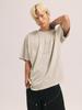 Akesi Super Normal Chain Embroidery Pigment Short Sleeve T-Shirt - Cream