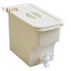 3.9L Water Dispenser with Faucet Leakproof Iced Tea Pitcher for Fridge BPA-Free Juice Container for Summer Drinks