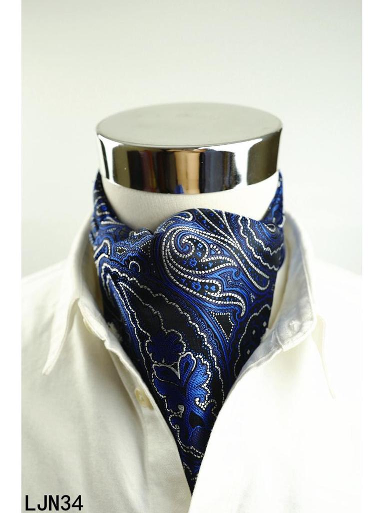 Herren Seide Gestreift Gepunktet Doppelseitiger Mode Schal