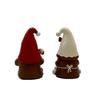 Resin Christmas Gnome Couple Figurine Set Home Desktop Decor Holiday Gift Indoor Outdoor Use