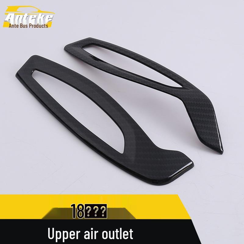 IZOA Car Roof Air Outlet Carbon Fiber Decorative Sticker for 18 Models