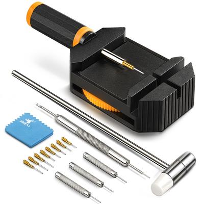 [JOREST] Werkzeugsatz zur Anpassung von Uhrenarmbändern, Stiftausdrücker für Uhrenarmbänder, Anpassung von Uhrenarmbändern, Stiftauszieher, Bedienungsanleitung (Englische Version)