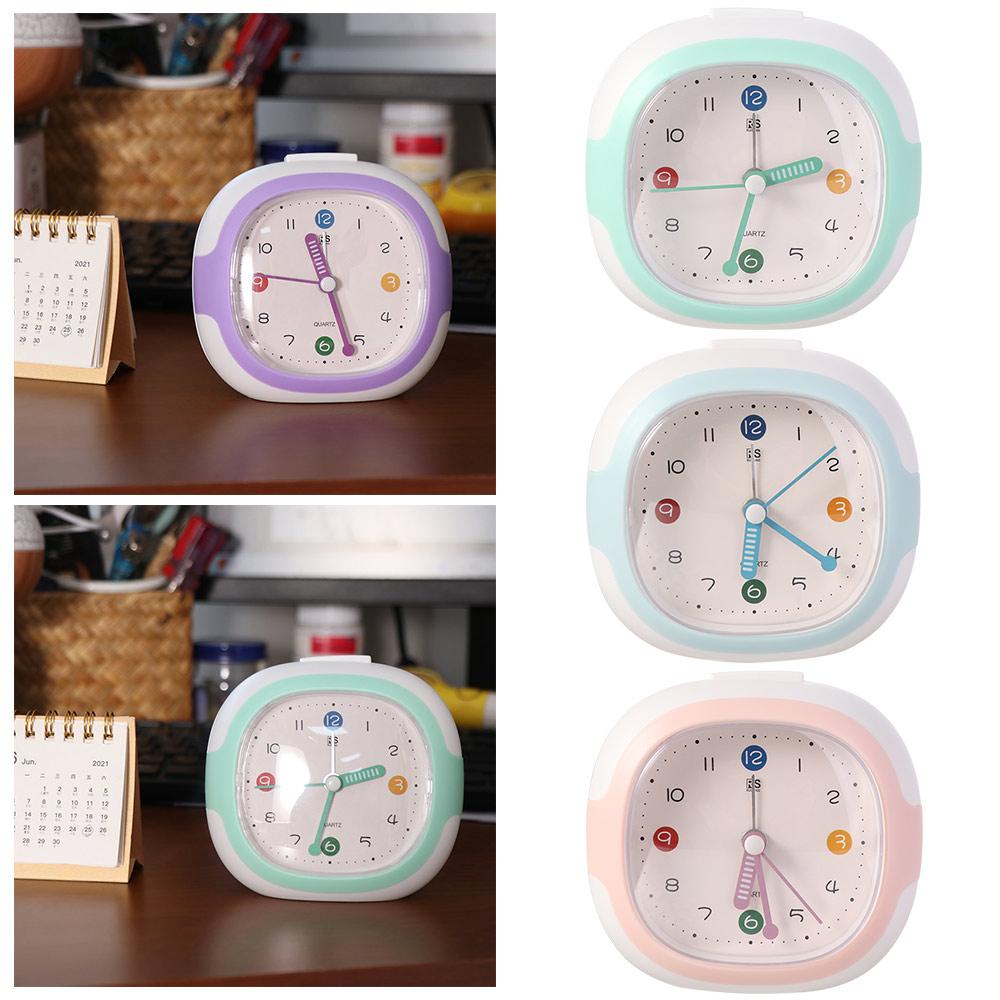 Anti-drop Alarm Clock with Night Light Tabletop Clock Cute Children Desktop Clock Student Learning