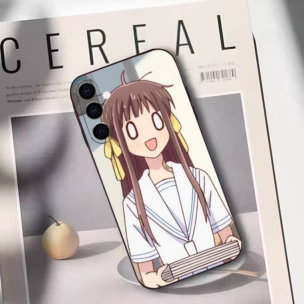 

Fruits Basket Phone Case For Samsung Galaxy A73,A72,A71,A70,A53,A52,A51,Others Soft Black Cover Samsung a50 30s 50s