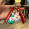 Cartoon Weihnachten Schlüsselanhänger Niedlicher Weihnachtsmann Elch Weihnachtsbaum Schlüsselanhänger Rucksack Anhänger Dekoration Zubehör Jahresgeschenke