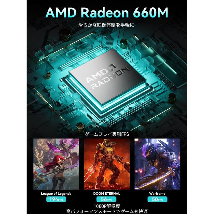 GMKtec Mini PC AMD Ryzen 5 PRO 6650H – DDR5 16GB + 512GB SSD (Expandable to 16TB) – Win11 Pro – M8 – White