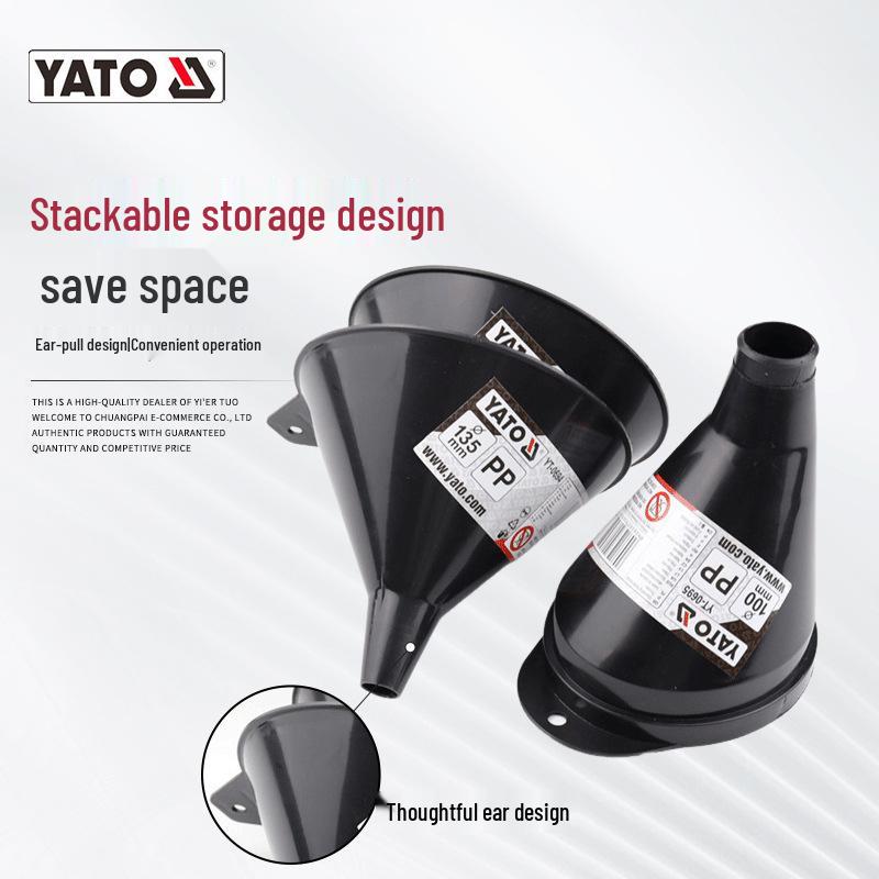 YATO Hands-Free Thickened Bayonet Funnel for Fuel and Oil Pouring