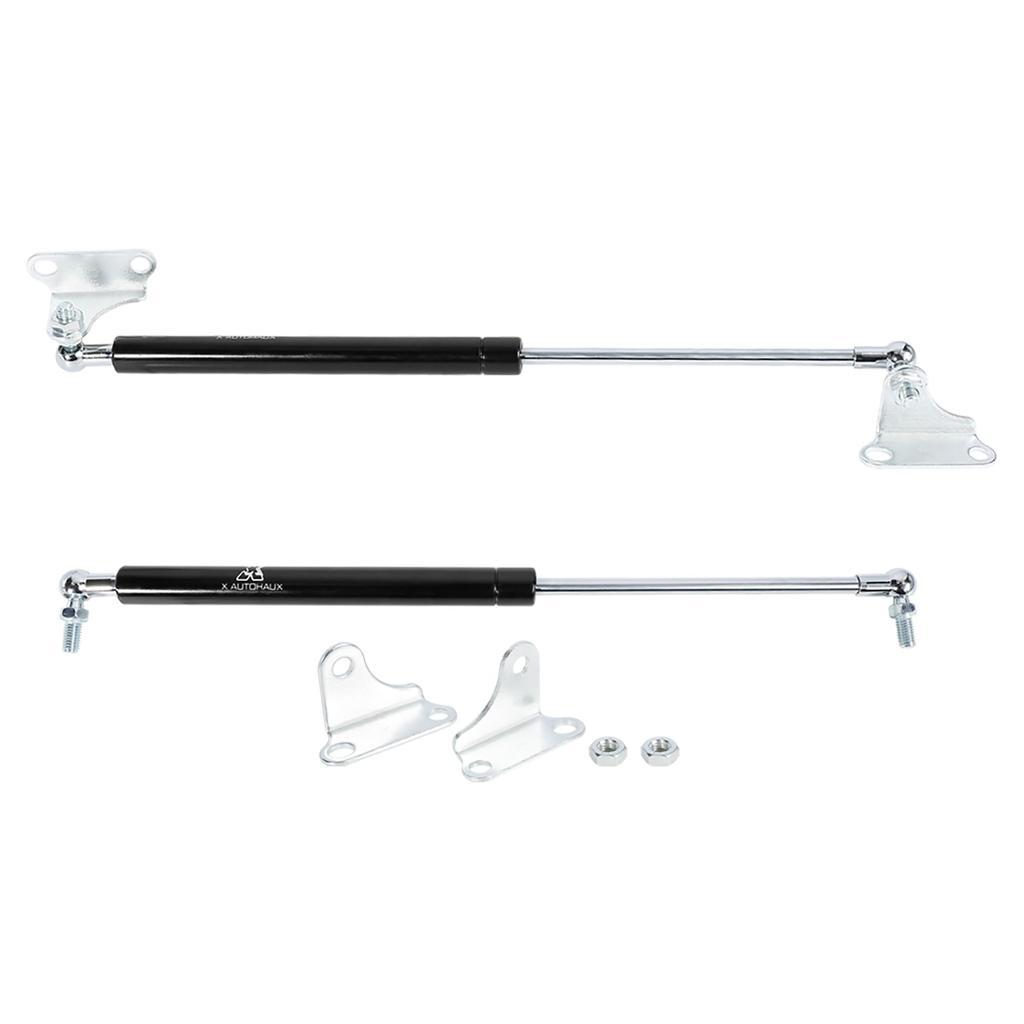 X AUTOHAUX Gas Gas Damper for Furniture Lift Car Hood Load for Universal Gas Spring Hood Damper for Wall Motorcycle Black Metal Mounting Brackets and