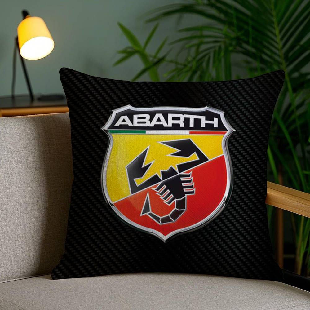 A-Abarth Scorpion Pillow Case Home Dorm Chair Back Short Plush Double-Sided Printing Office Nap Time Cushion Cover