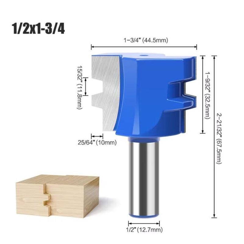 Cuțit de tăiere cu țevi de tip T Bits de frezat unealtă pentru prelucrarea lemnului Cuțit de îmbinare. Tijă de 12 mm 1/2 inch