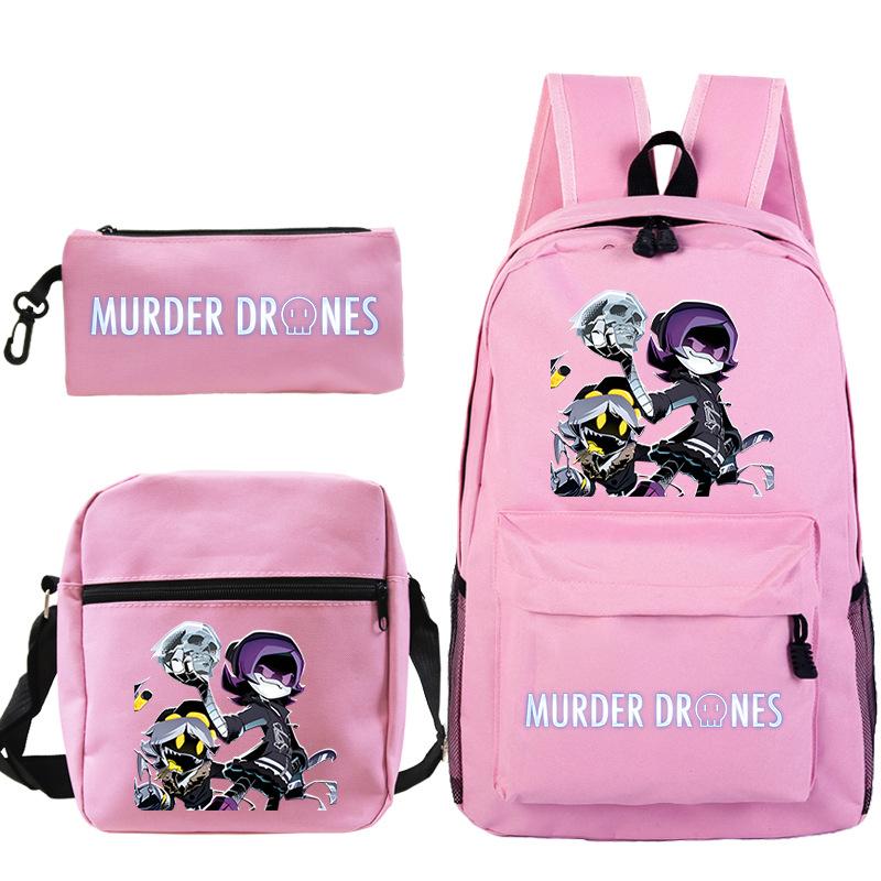 Neuer Murder Peripherie-Trend Schulterrucksack-Set Lässige Stiftetasche Grund- und Sekundarschultasche