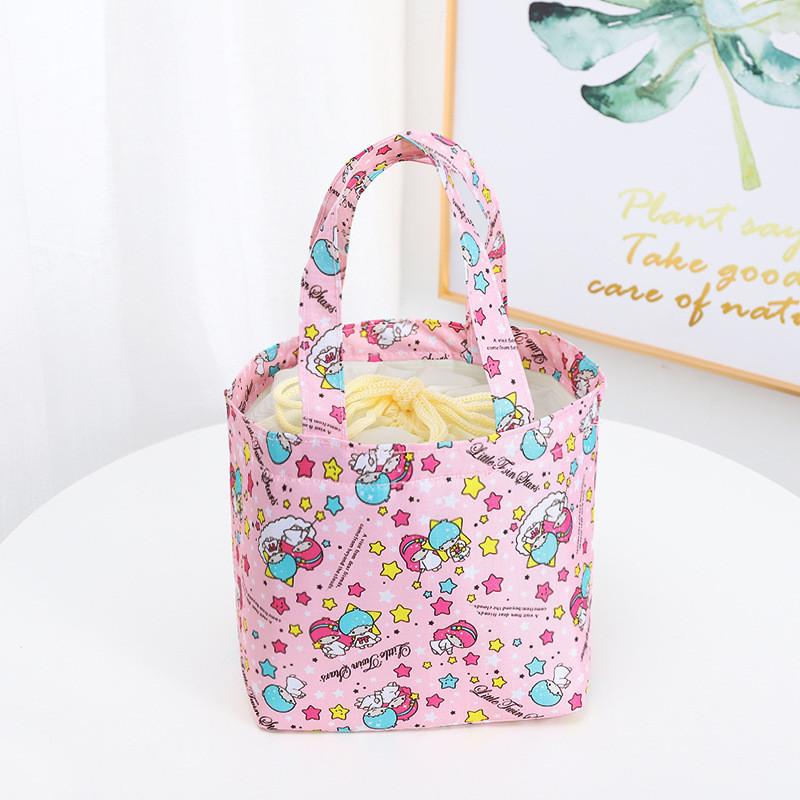 Bag Insulated Lunch With Drawstring For Outings And Picnics