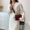 Fashion Shoulder Bag Women PU Crossbody Bag Retro Clip Purse