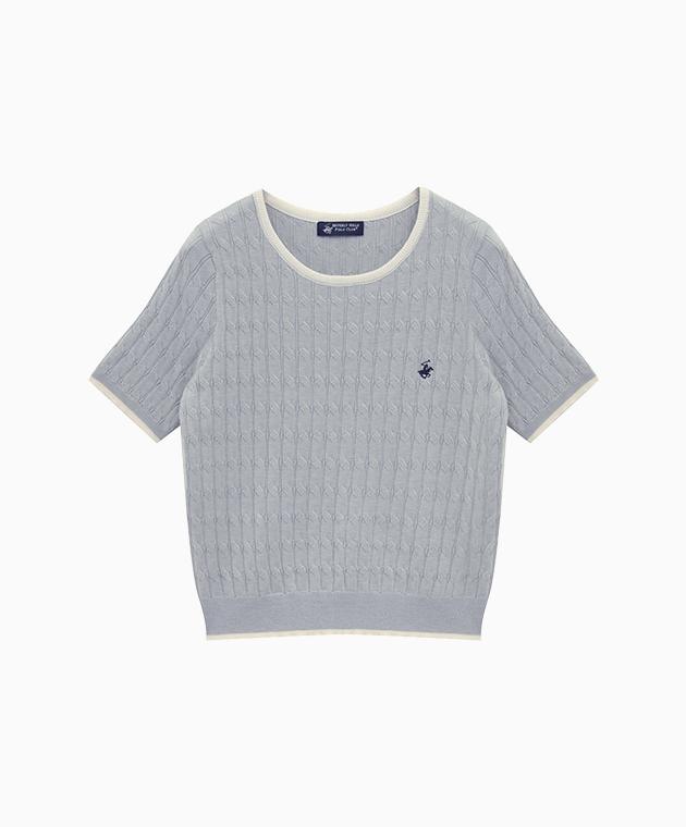BHPOLOCLUB Women'S Point Line Cable Knit 7 Colors Tk016