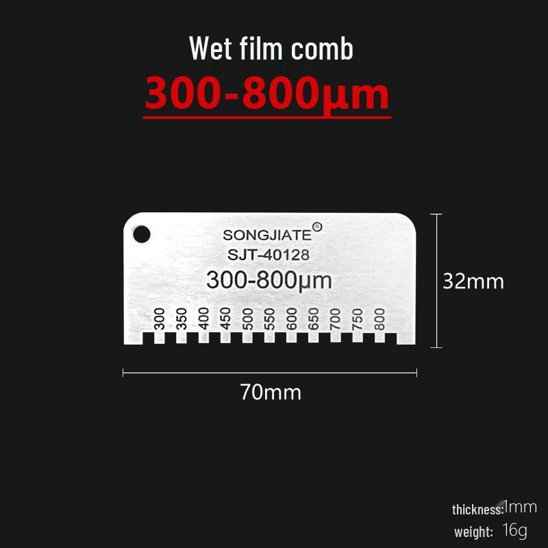 Hexagonal Stainless Steel High-Precision Wet Film Thickness Gauge Comb