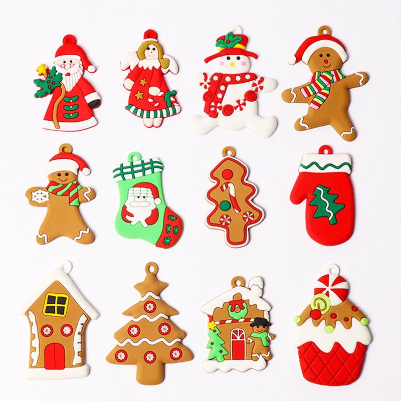 Cute Gingerbread Man Ornament Christmas Tree Hanging Decorations Pendant Holiday Gift