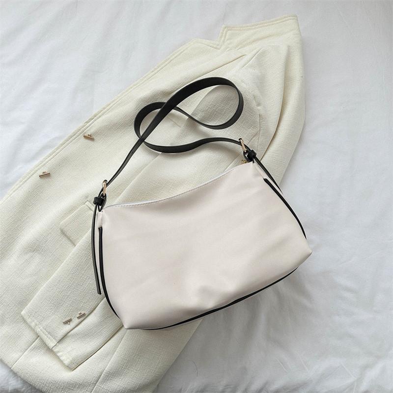 

Fashionable Minimalist Women s Crossbody Bag Casual Commuter Style Large Capacity Tote WhiteBlack