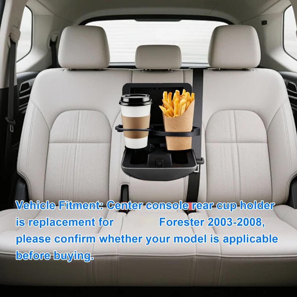 Fockety Rear Center Console Cup Holder is compatible with Forest replacement rear seat center console cup replacement console box 66150SA100ND