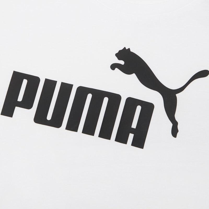 Puma Printed Sport Casual Round Neck Short Sleeve T-Shirt Women Tops White 583821-02