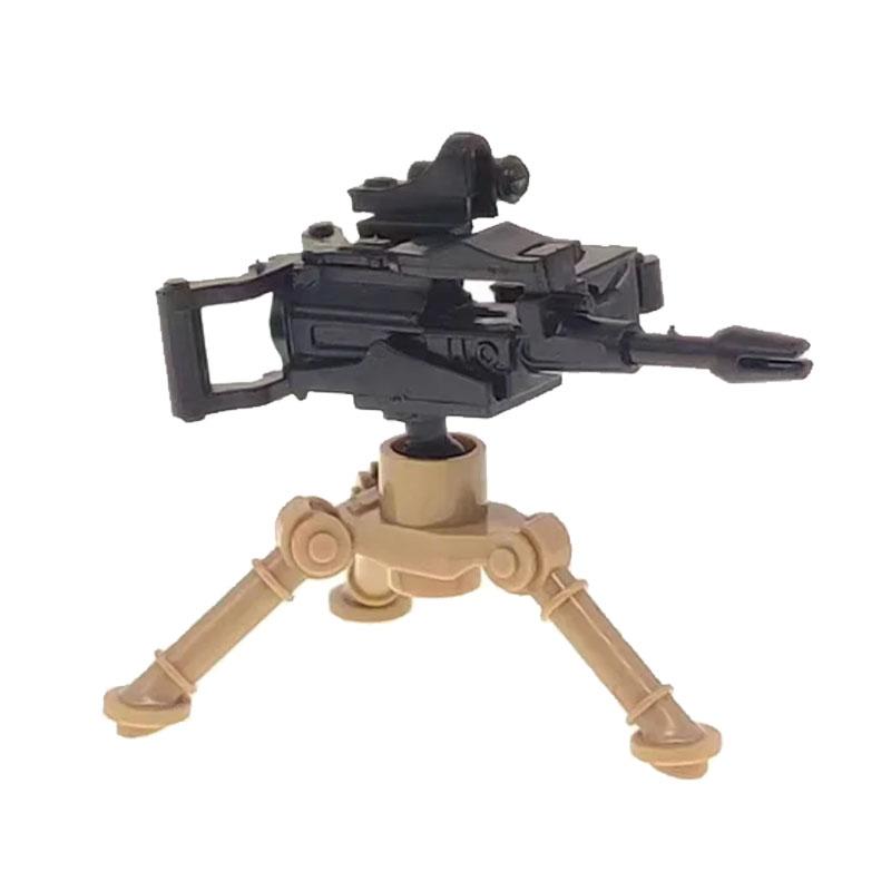 

Військова зброя Другої світової війни Будівельні блоки Фігурка солдата Іграшка Gatling M2 Важкий кулемет NSV M19 Коробка Гвинтівка Кульовий ланцюг Міномет K045