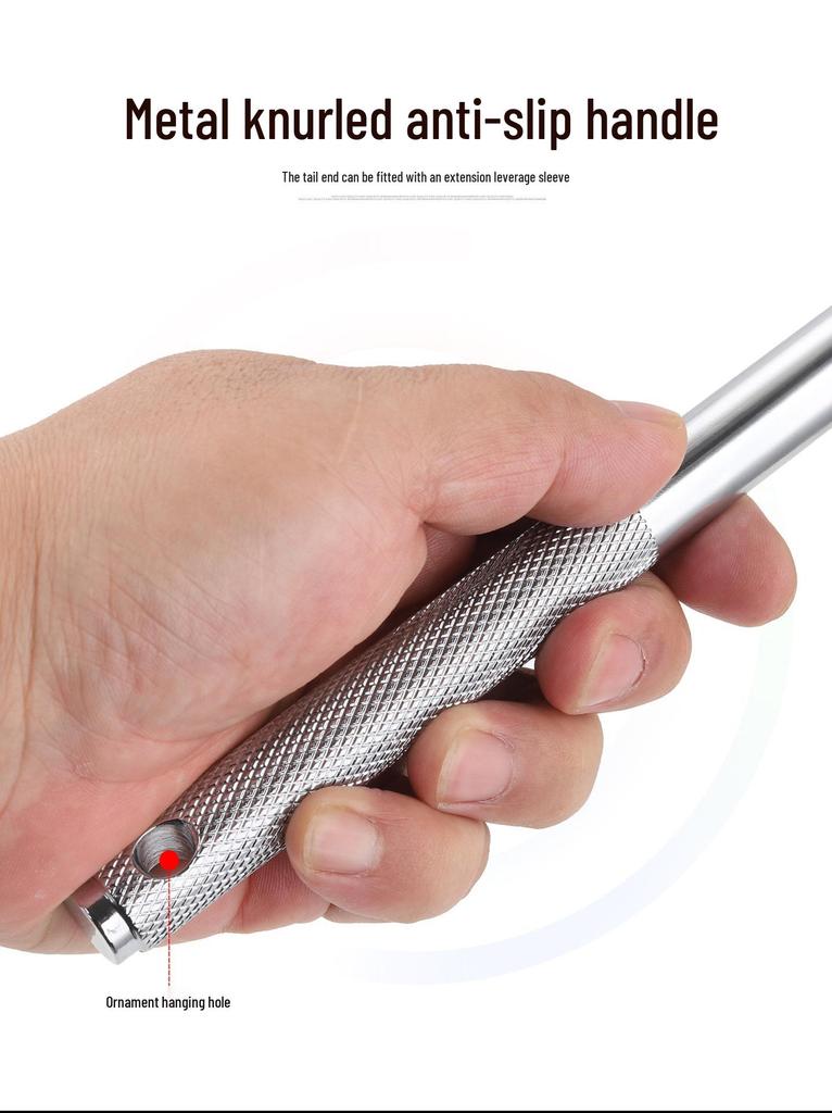 1/2 Swivel Head Socket Wrench with 180° Movable F-Handle