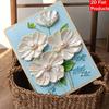 Pearl Flower Painting Handmade Creative Projects. Home Wall Decoration.