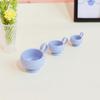 3Pcs/Set Miniature Coffee Cups, Glossy Alloy Cup Miniatures, 1:12 Scale Tiny Tea Cups for Doll Mansion Accessories DIY Crafts