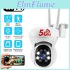 Surveillance 1080p 5ghz24ghz Camera Hd Ptz Outdoor Wifi Security Camera Full Color Night Vision Human Tracking 4x Digital Zoom Ip Cam