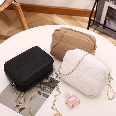 Women's Bags Ladies Bags Bags Female Simple Sweet Rhombus Crossbody Bag