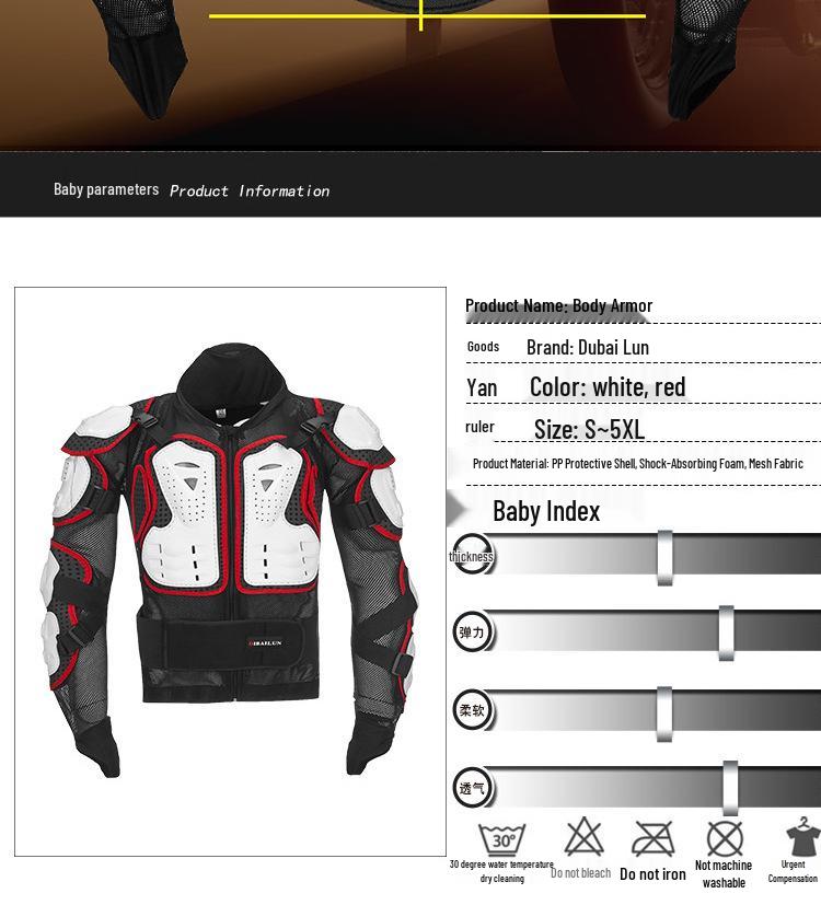 Autumn/Winter Off-Road Motorcycle Armor & Chest Protector Suit for Riding, Racing, and Skiing