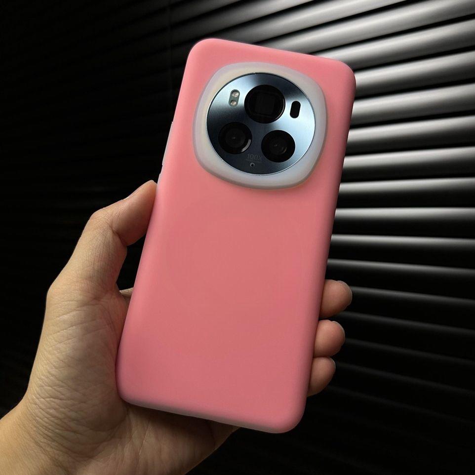 Milk Blue Jelly Magnetic Skin Suction, Suitable for Honor Magic1pro Mobile Phone Case, Liquid Silicone Magic Magic1