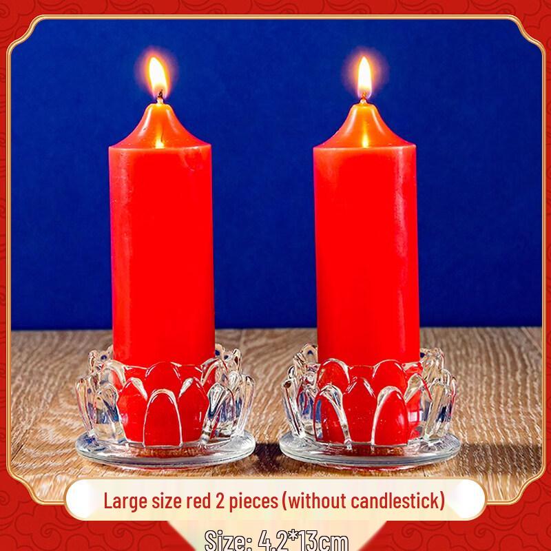LIEI Red Household Offering Candle