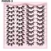 20 Pairs Faux Mink Lashes 3D Fluffy Natural Lashes Makeup False Eyelashes  Russian Strip Lashes Eyelash Extension